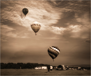 Three balloons off to Oz