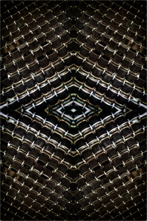 Intricate patterns weave a tapestry of shadows and light, forming a mesmerizing labyrinth.