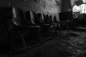 Chairs lined up.