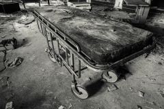 old medical gurney at Letchworth Village