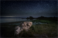 Mono Lake shorein moonlight