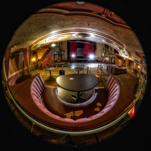 Interior view of the Paramount Theatre showcasing its historic design and seating.