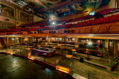 A grand view of the Paramount Theatre's empty auditorium, ready for a show.