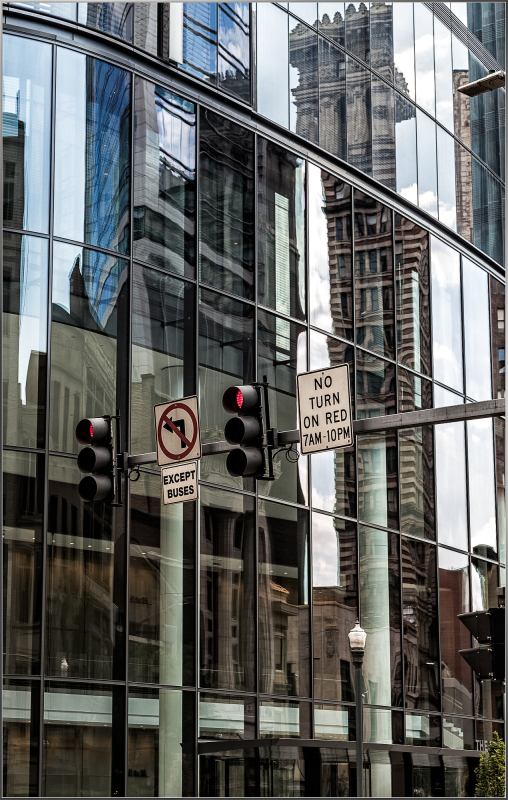Chaos in  glass grid