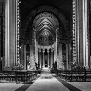 Saint John The Divine Cathedral in B&W