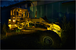 An abandoned trolley in a forgotten yard, showcasing urban decay and infrastructure history.