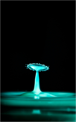 Water drop splash