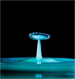 Water drop splash
