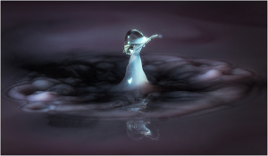 Water drop splash