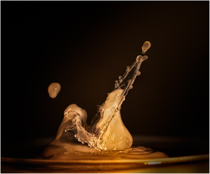 Water drop splash