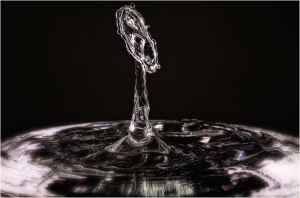 Water drop splash