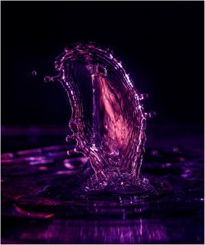 Water drop splash