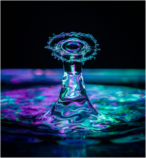 Water drop splash