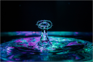 Water drop splasj