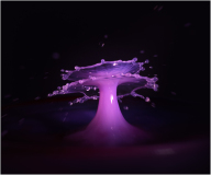 Water drop splash