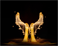 Water drop splash (mirrored)