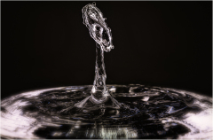 Water drop splash